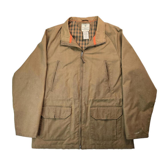 Beretta Brown Wax Cotton Canvas Field Jacket Mens Size Medium M
